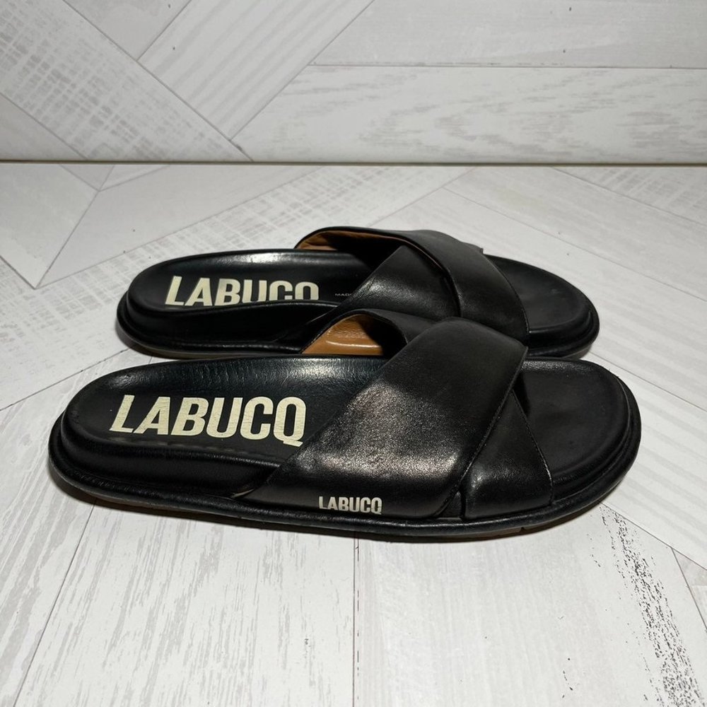Labucq Slides Sandals black Women Size 38 Made In Italy